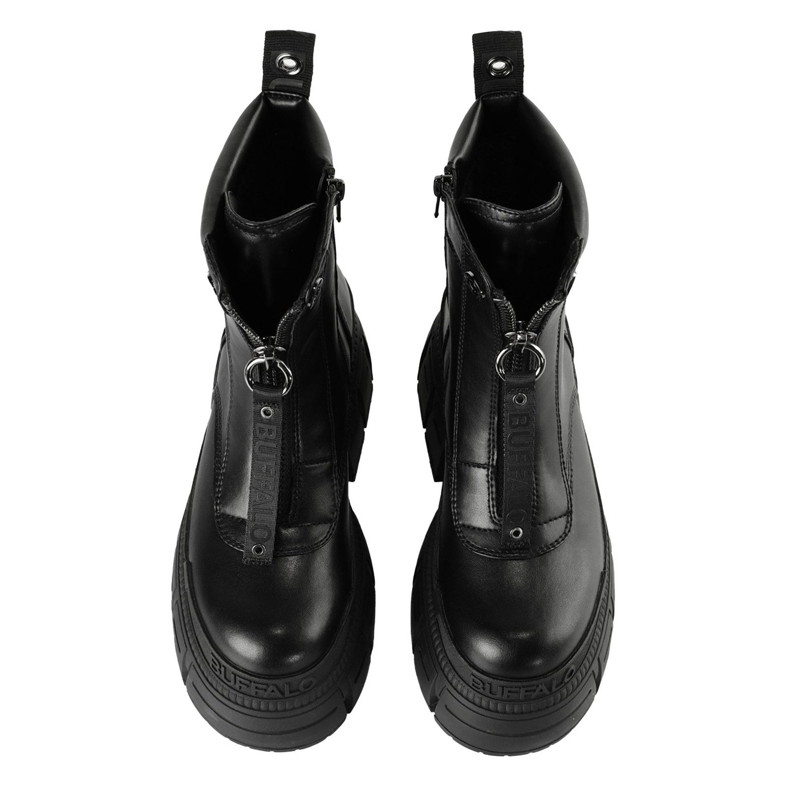Buffalo Gospher Zip Boot Plateaustiefel mit Plateausohle und Markendetails – Bild 4 von 5