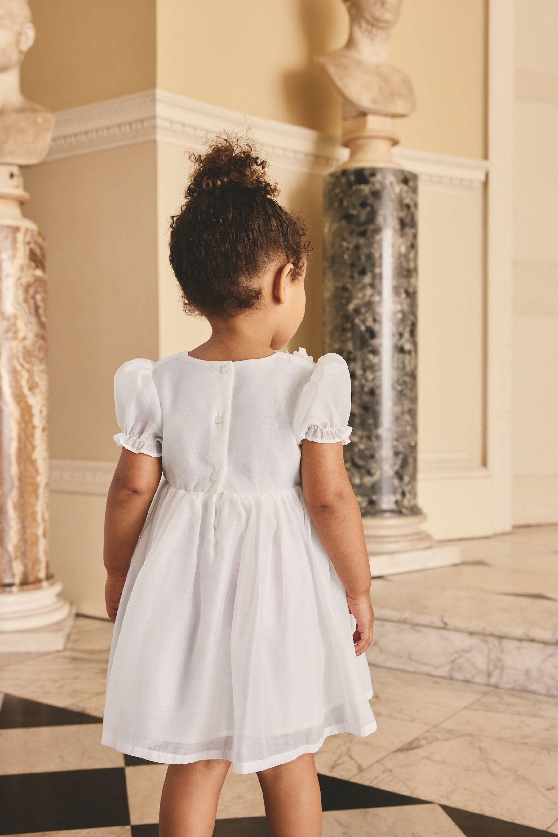 Next Partykleid Kleid mit Ansteckblume (1-tlg)