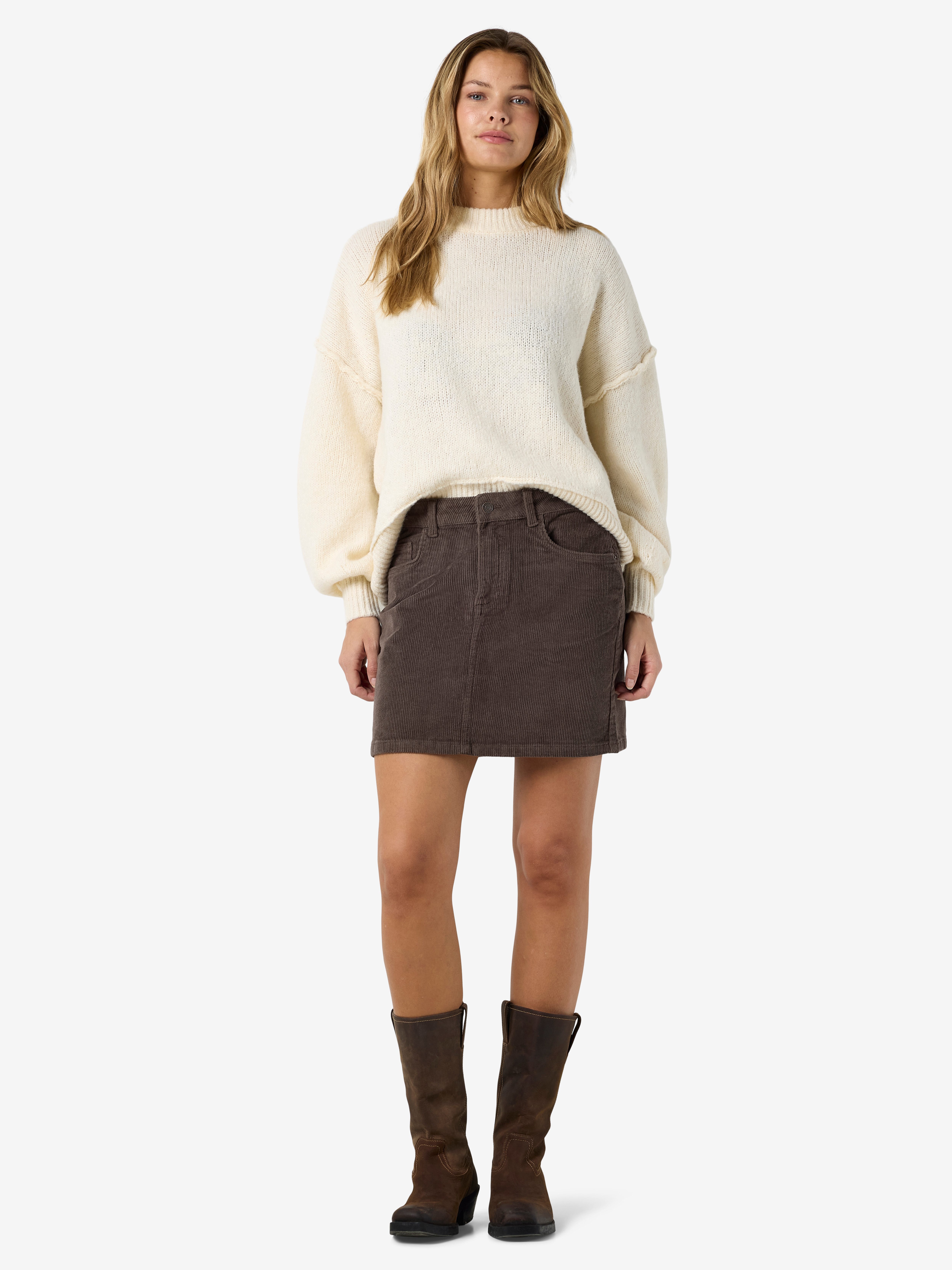 Noisy may Cordrock NMCORD YOLANDA MW SKIRT NOOS Baumwollmischung