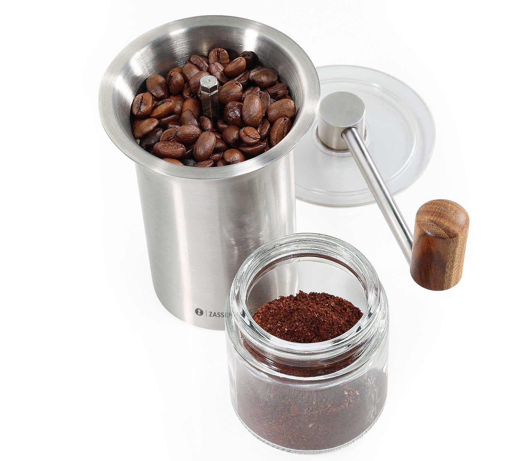 ZASSENHAUS Kaffeemühle Kaffeemühle Espressomühle Manuell Hand Edelstahl Zassenhaus BARISTA