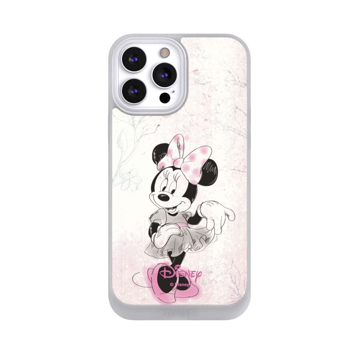 NIVOCASE Handyhülle Minnie Mouse Disney Vintage Minnie Watercolor, Apple iPhone 13 Pro Max Handyhülle Hülle NIVOpure Case Frozen