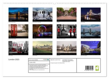 CALVENDO Wandkalender London 2023 (Premium-Calendar 2023 DIN A2 Landscape)