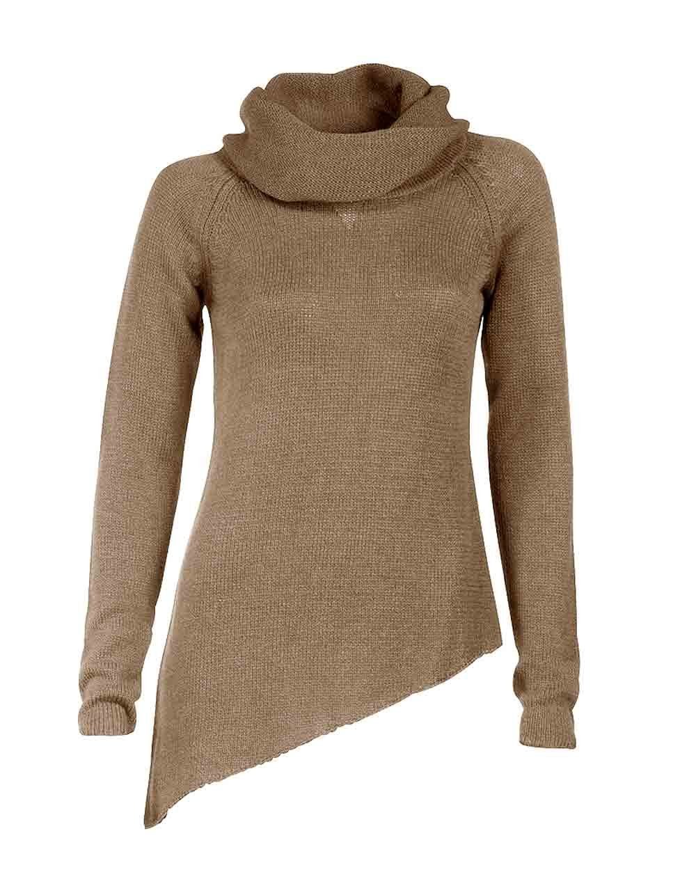 cardona Damen Designer-Rollkragenpullover, rick by Rick taupe Rollkragenpullover Cardona Rick