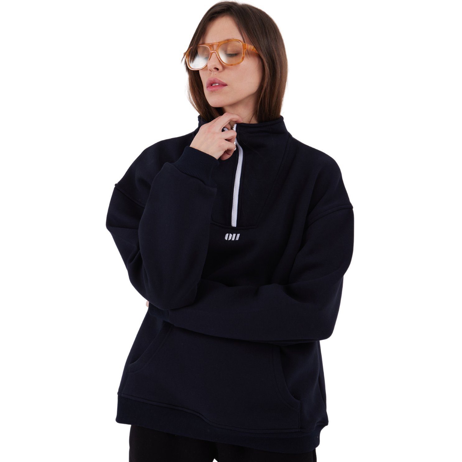 COFI Casuals Sweater Zipper Damen Sweater günstig online kaufen