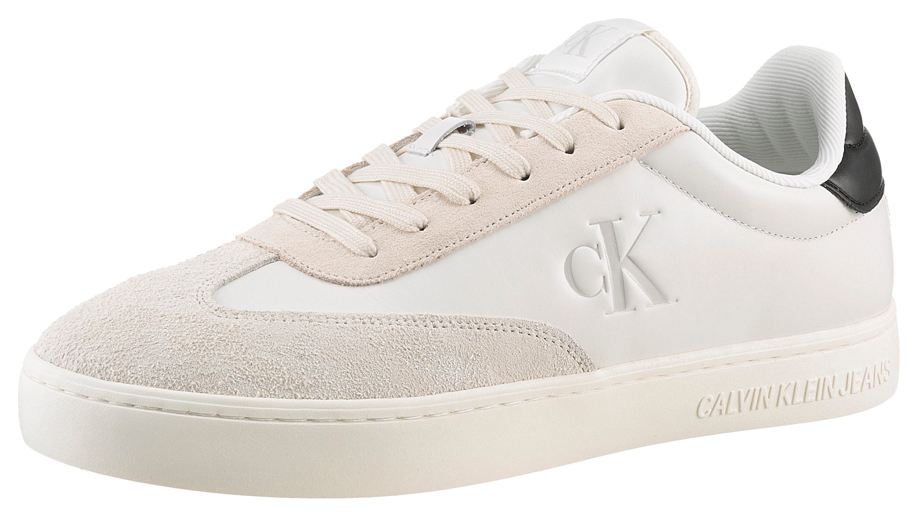 Calvin Klein Jeans CLASSIC CUPLOW LACEUP LTH FAD Sneaker, Basket-Sneaker, Schnürschuh, Freizeitschuh mit weichem Schaftrand