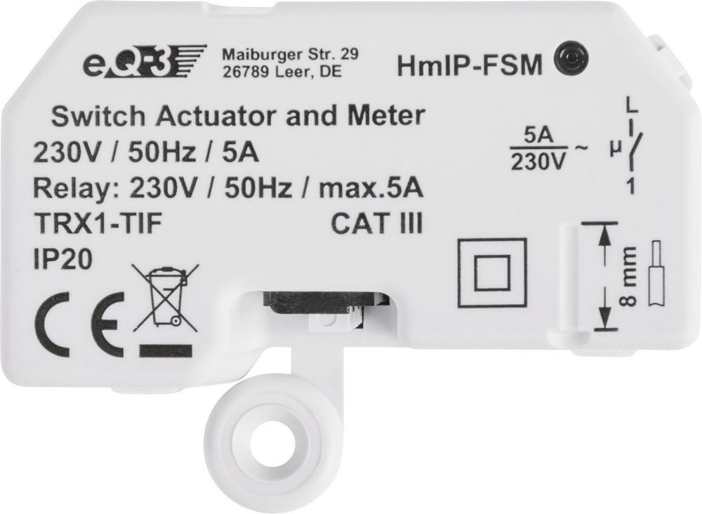 Homematic IP Schalt-Mess-Aktor - Unterputz (142721A0) Smart-Home-Zubehör