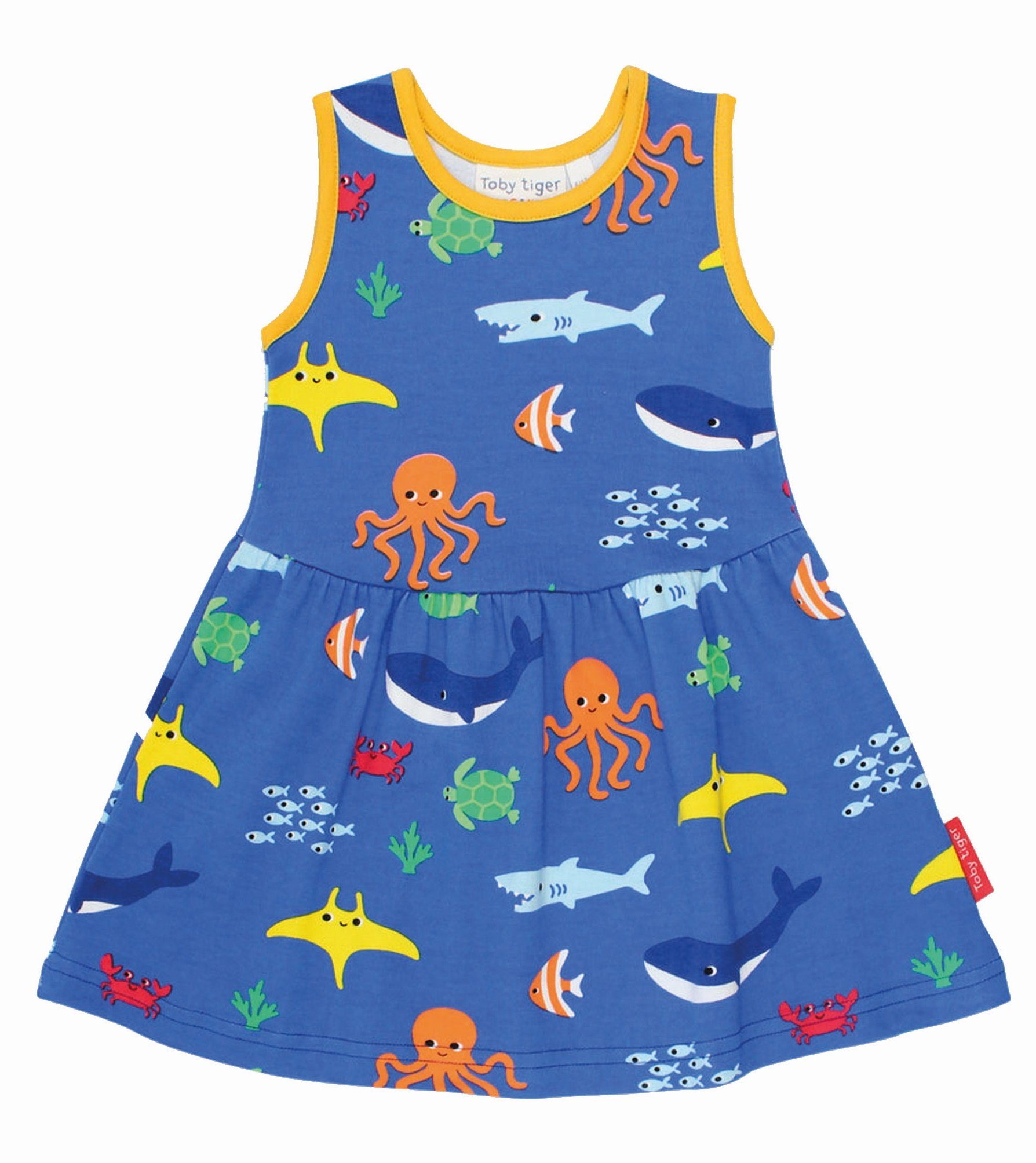 Toby Tiger Shirtkleid Kleid mit Meerestiere Print