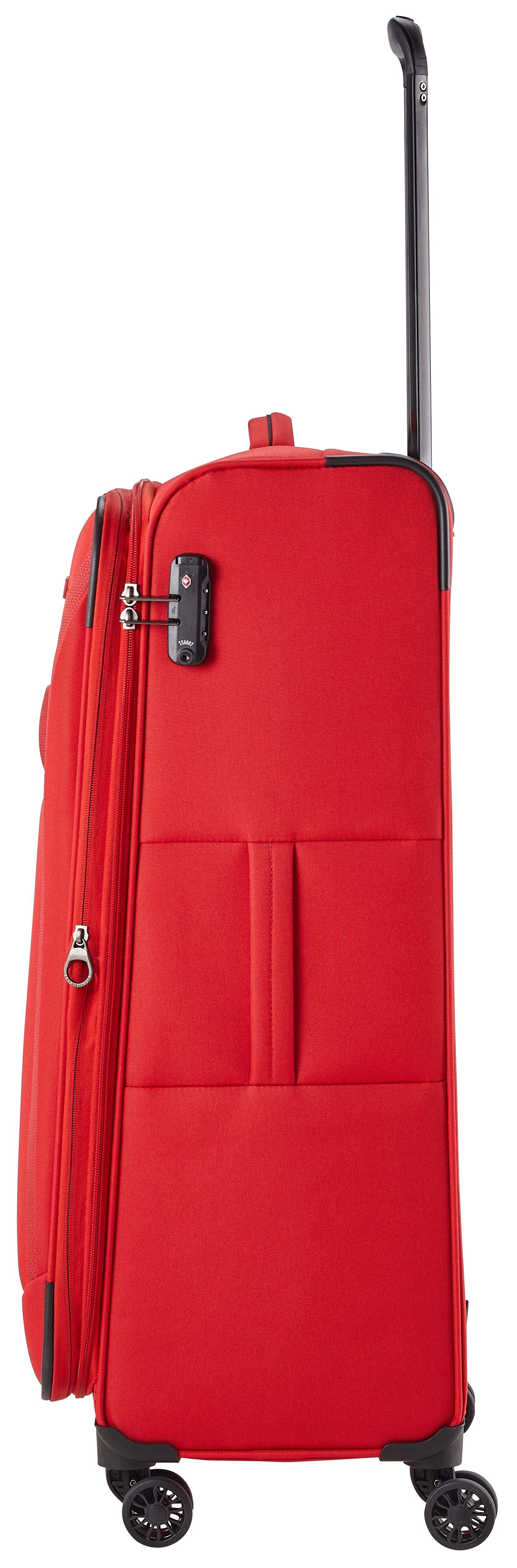 travelite Weichgepäck-Trolley CHIOS Reisekoffer, 4 Rollen, TSA-Schloss – flexibles Reisegepäck