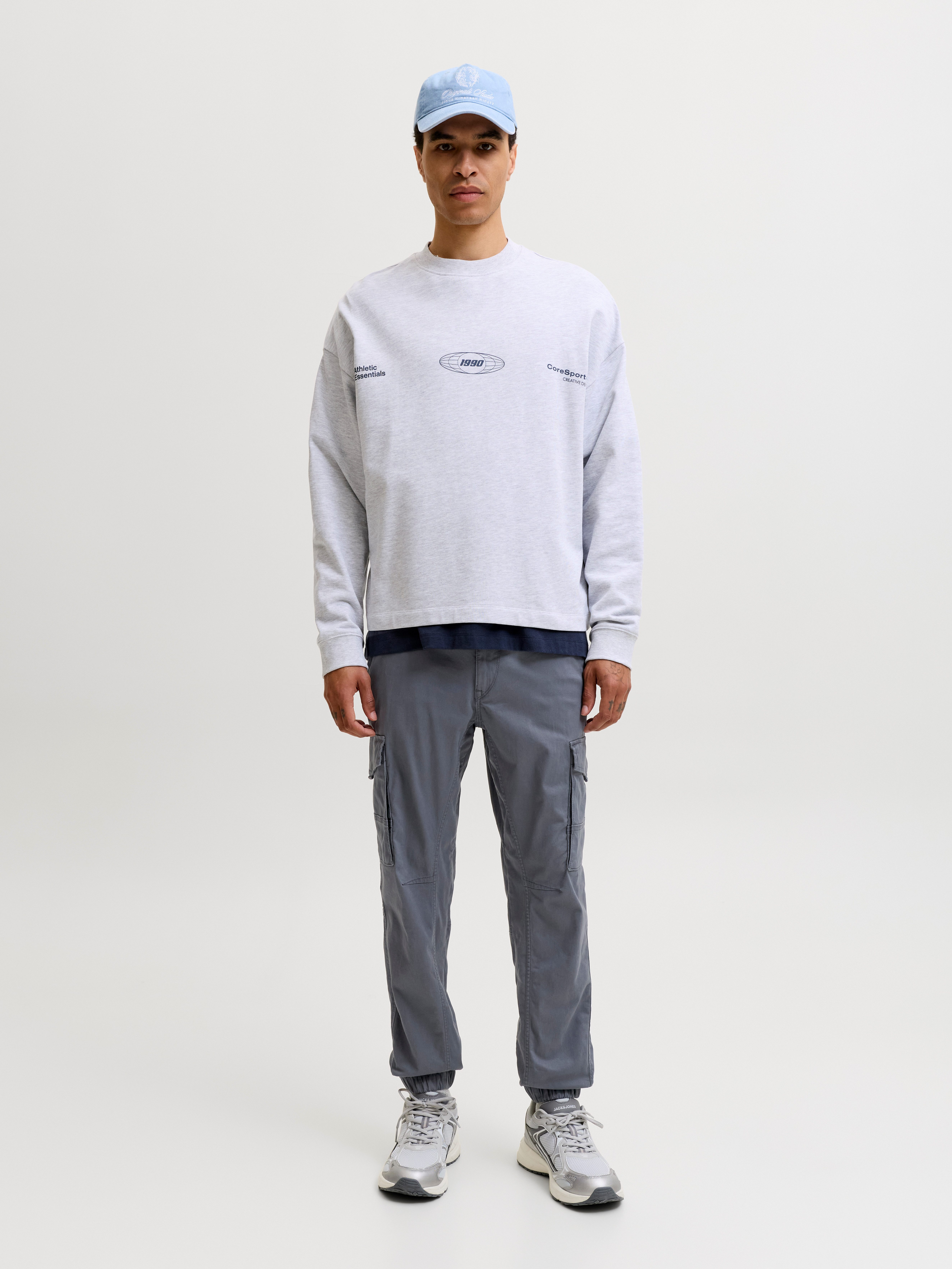 Jack & Jones Cargohose JPSTPAUL JJFLAKE CARGO NOOS Baumwollmischung, regular fit