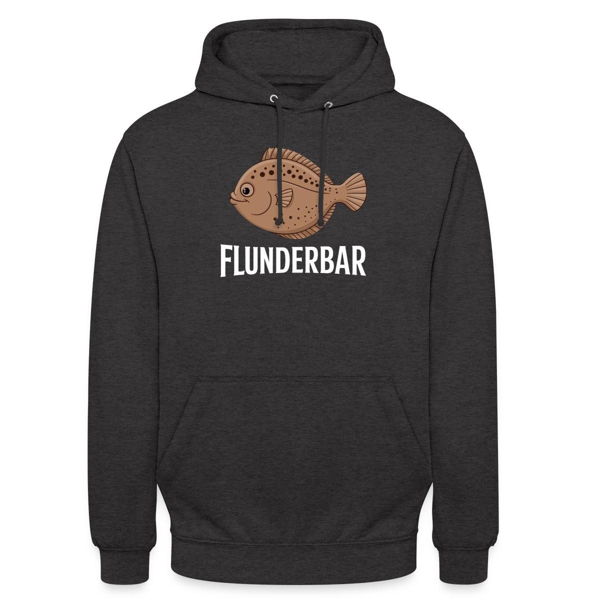Hoodie Flunderbar, Angelhumor Unisex Hoodie