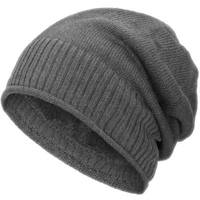 NoName Graue Strickmütze DAMEN Accessoires Hut und Mütze Grau Rabatt 40 % Grau Einheitlich 