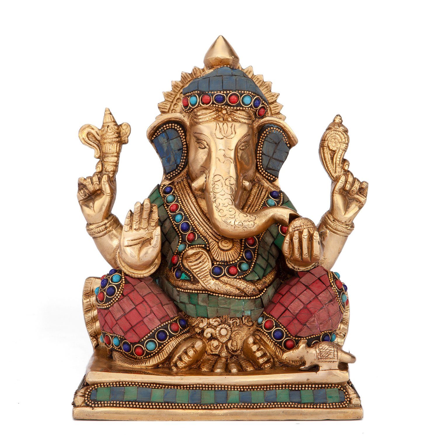 Ganesha bodhi cm 20 Mehrfarbig, Dekofigur Statue, ca.