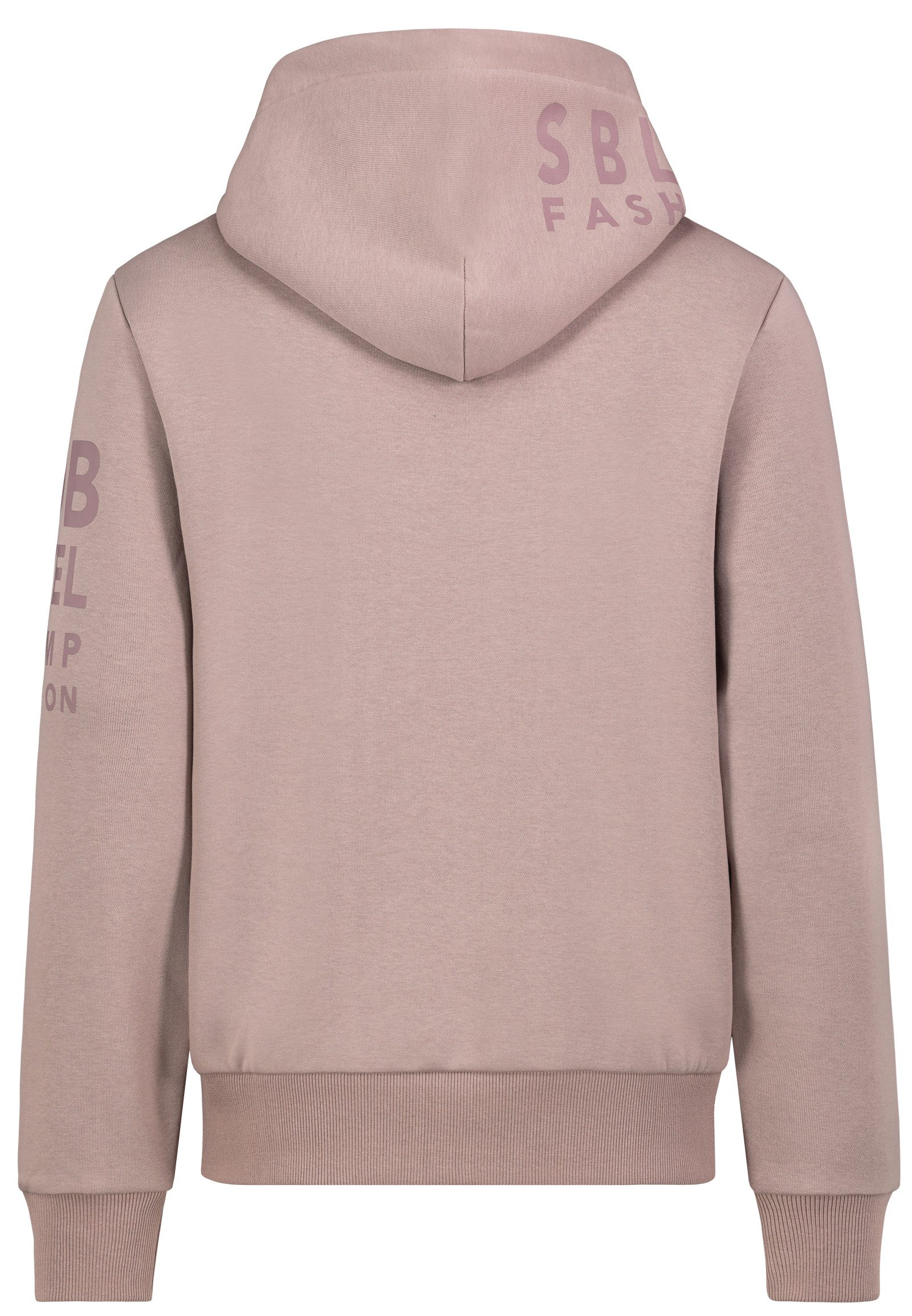 SUBLEVEL Hoodie mit Kängurutasche und Logo-Print für (1-tlg) Baumwolle Normal Fit ohne Kragen bedruckt atmungsaktiv
