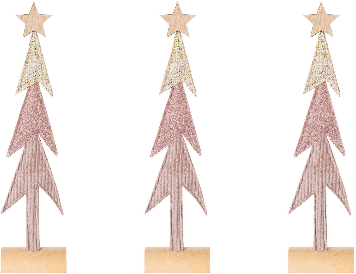 Creativ home Dekobaum Baum (3 St), auf Holzbase