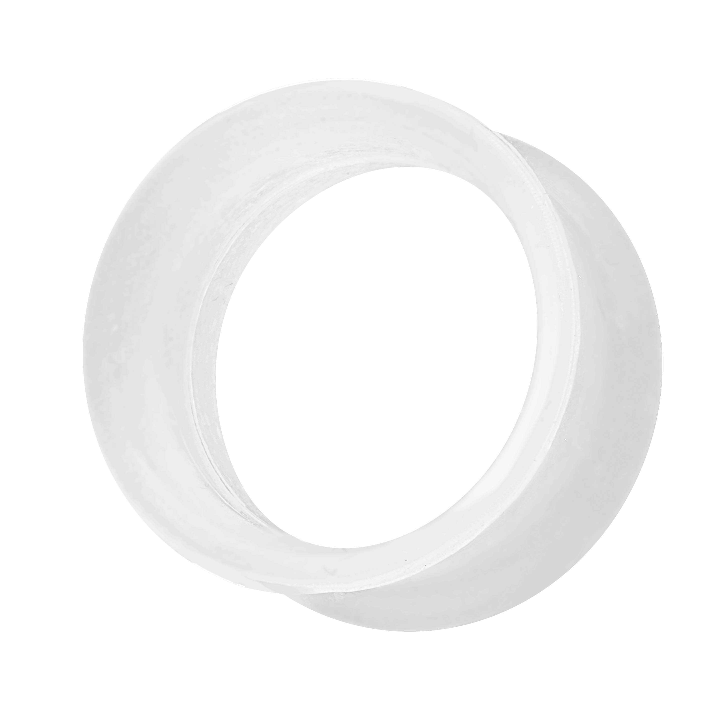 Taffstyle Plug Silkon Flesh Tunnel dünner Rand Glow in the Dark 6mm, Ohrpie günstig online kaufen