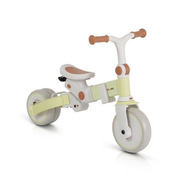 Byox Dreirad Tricycle Compacto 3 in 1, Schiebegriff klappbar Gurt umbaubar EVA