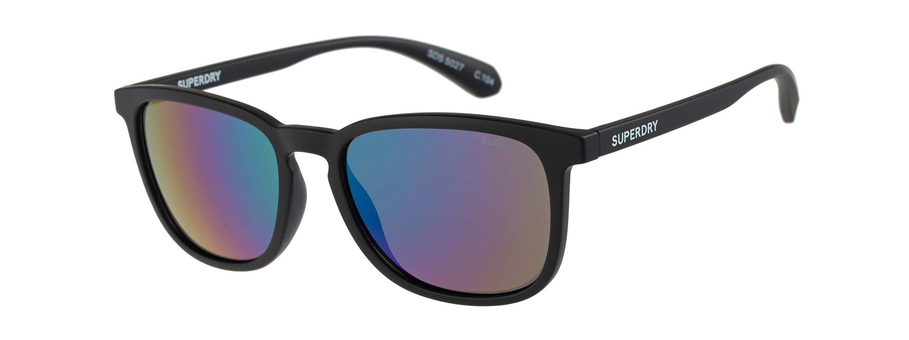 Superdry Sonnenbrille Modell 996087 Vollrand, verspiegelte Gläser, Markenlogo am Bügel