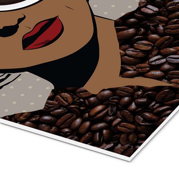 Posterlounge Forex-Bild ilaamen Pelshaw, Kaffee, Lounge Illustration
