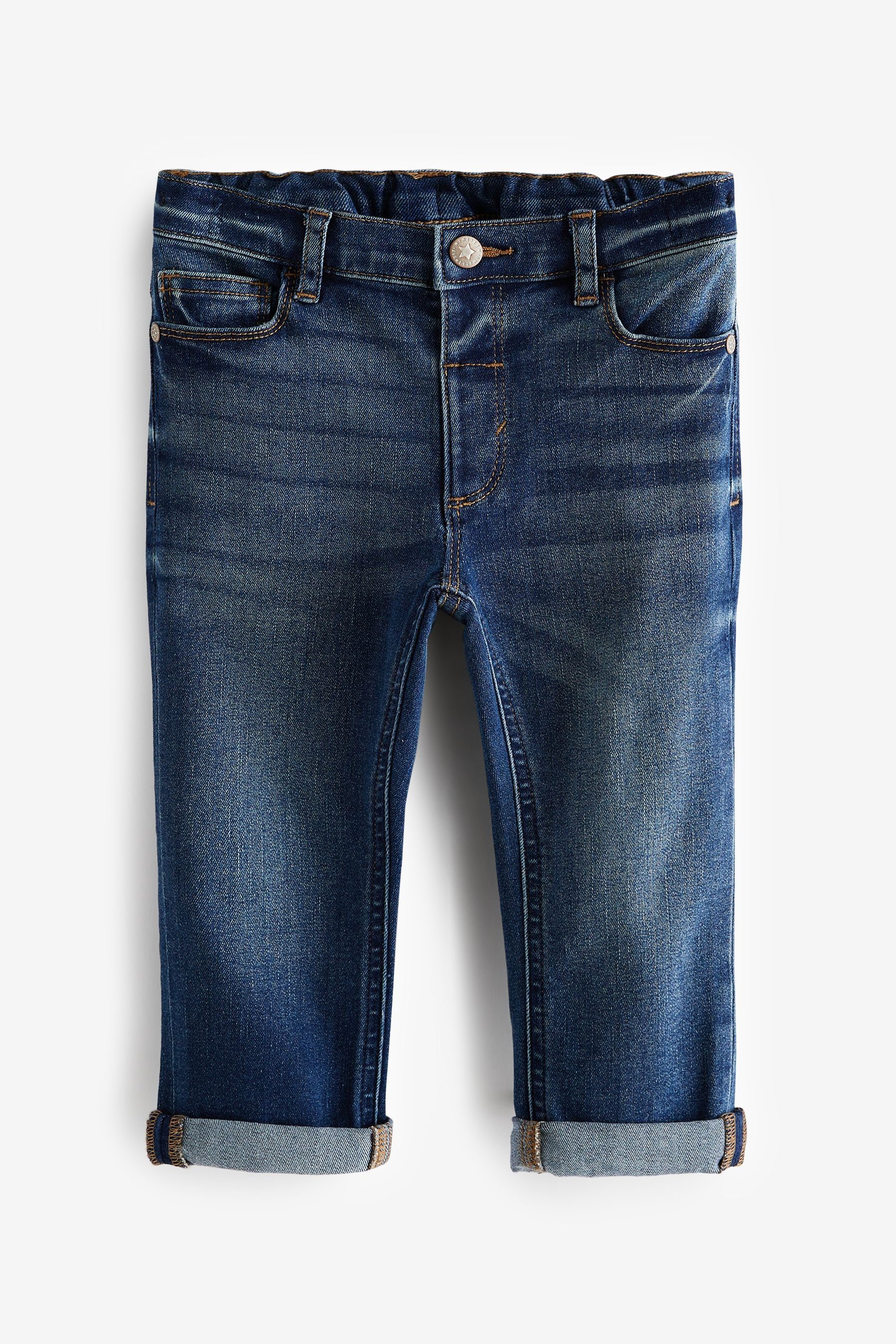 Next Stretch-Jeans Mid (1-tlg) Denim aus Jeans Bequemstretch Blue