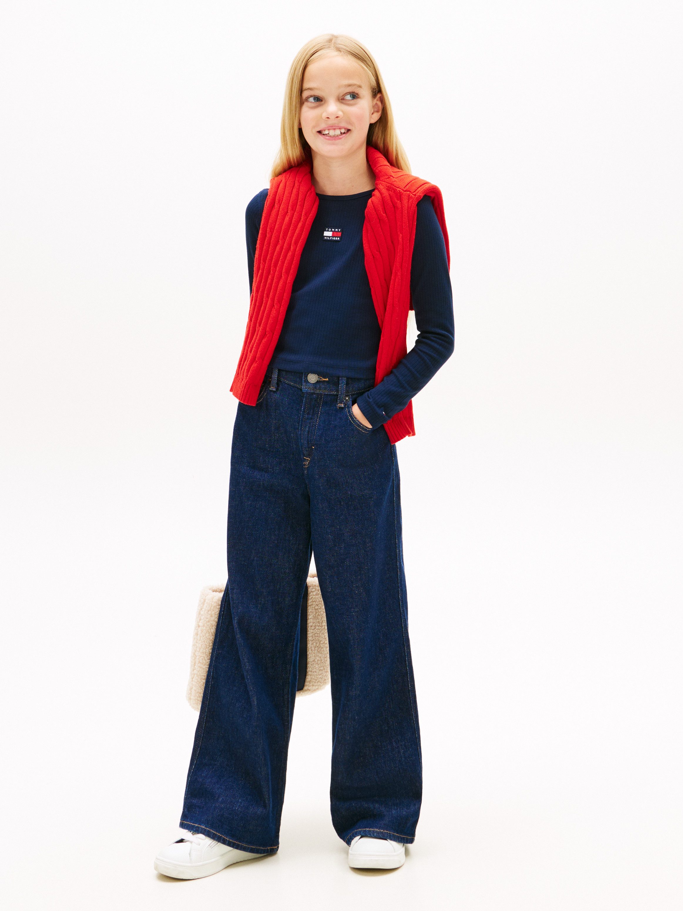 Tommy Hilfiger Langarmshirt Kinder bis 16 Jahre, mit Rundhalsausschnitt – Bild 3 von 5