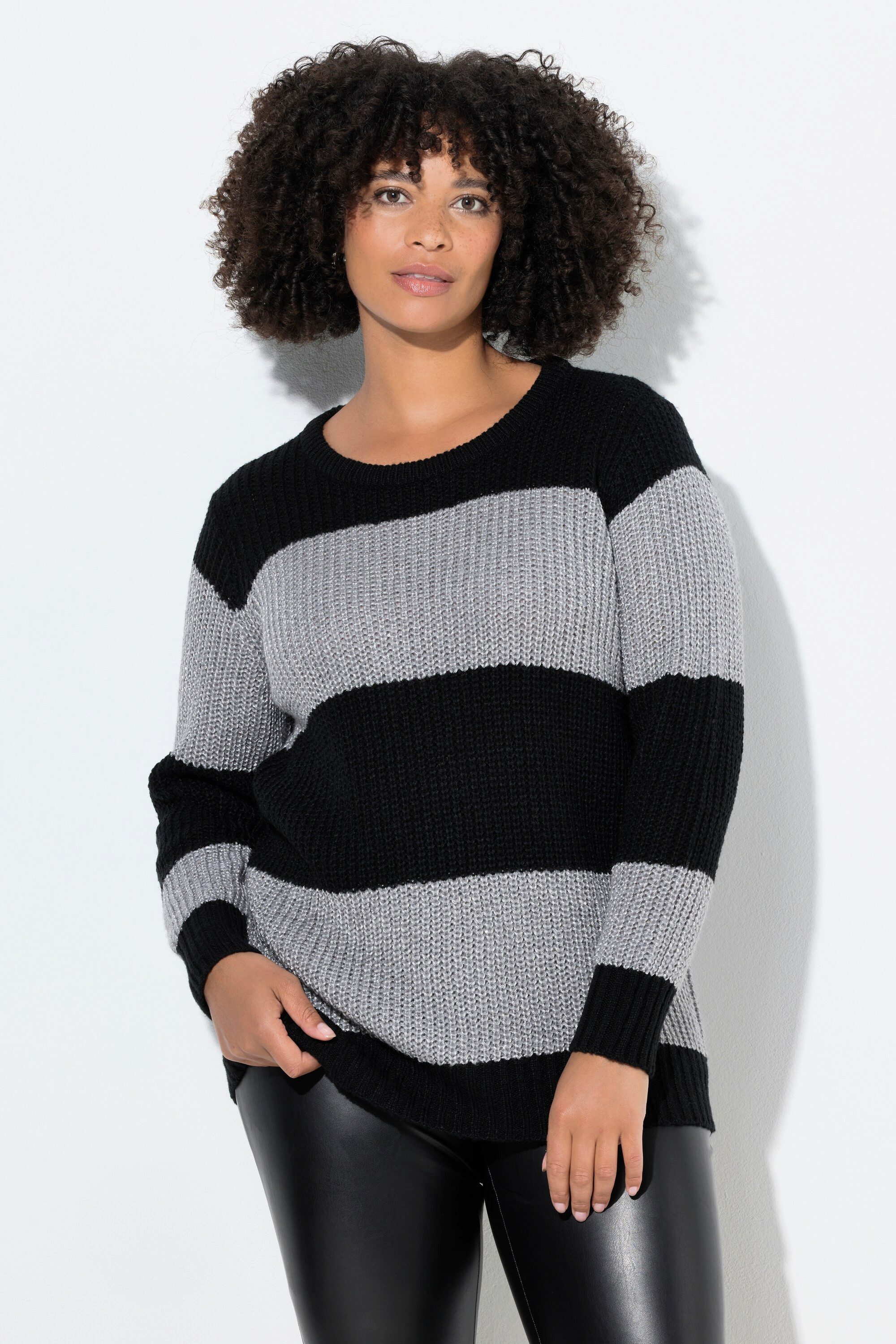 Angel of Style Strickpullover Pullover Straight Fit Blockstreifen Paillette günstig online kaufen
