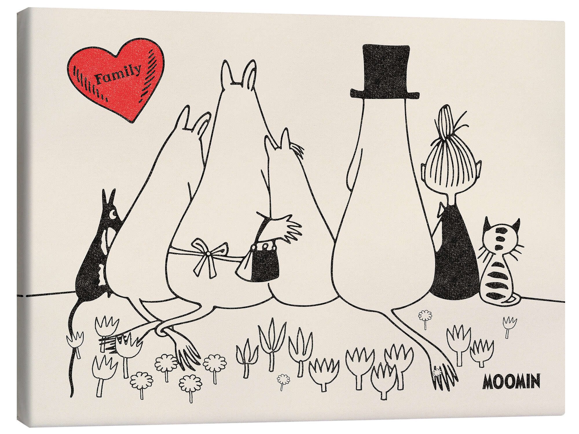 Posterlounge Poster Moomin, Moomin Family, Babyzimmer günstig online kaufen