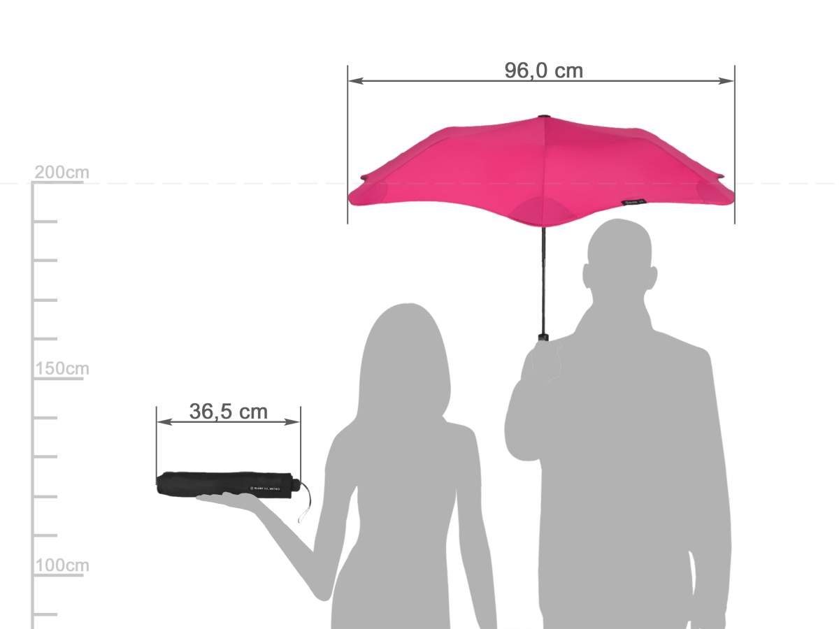 96cm Durchmesser Auto Regenschirm, für Taschenschirm, pink Blunt unterwegs, und Metro, Taschenregenschirm