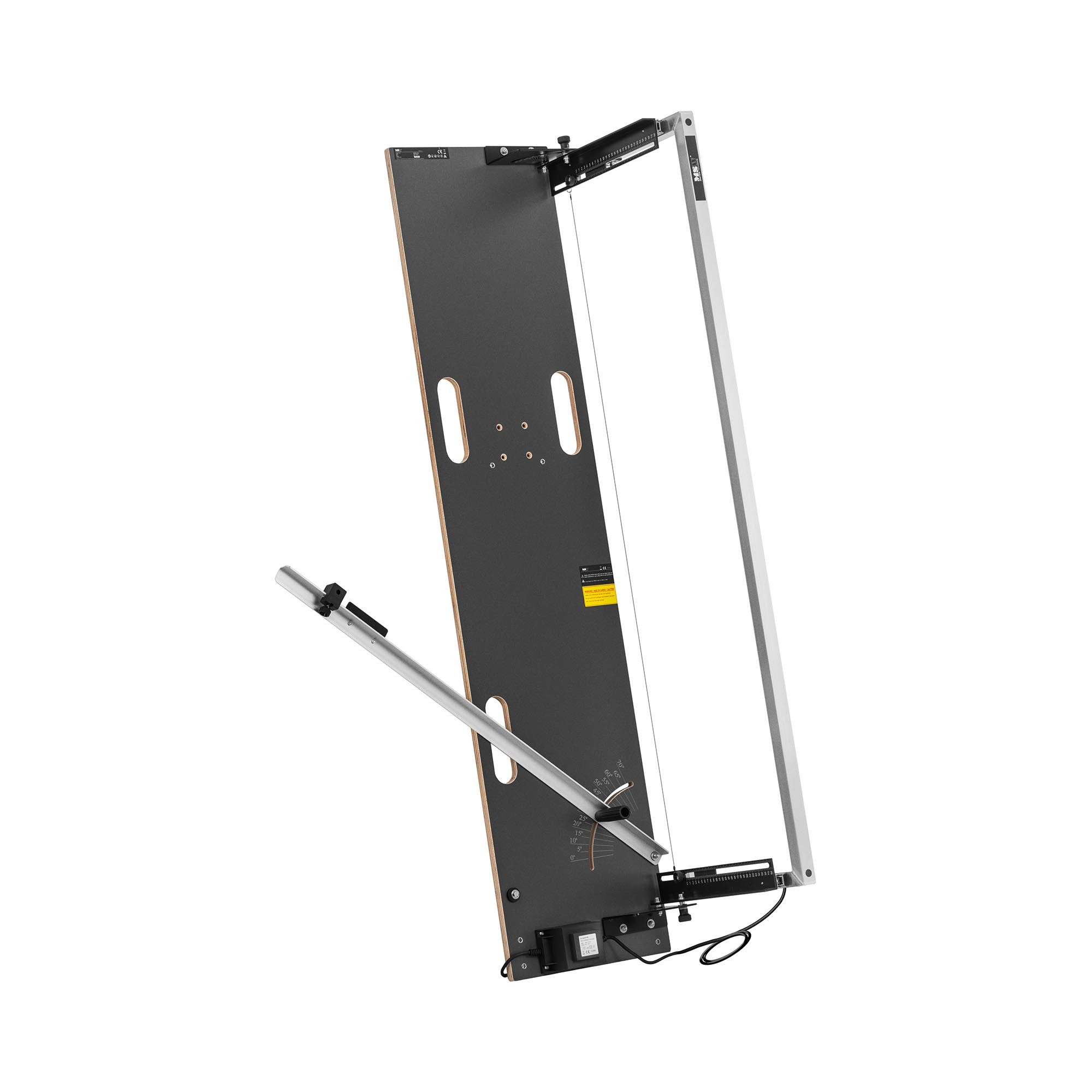 MSW Heißdrahtschneider Styroporschneider 200 W 1350 mm mit Draht, Gerüsthalterung, 5 Klemmen, 230 V in V, 250 in W