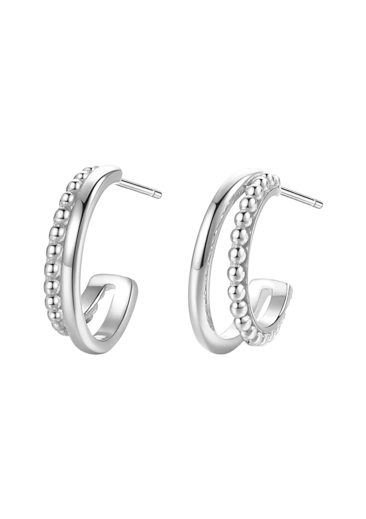 Hey Happiness Paar Ohrstecker Kugeln, Silber günstig online kaufen