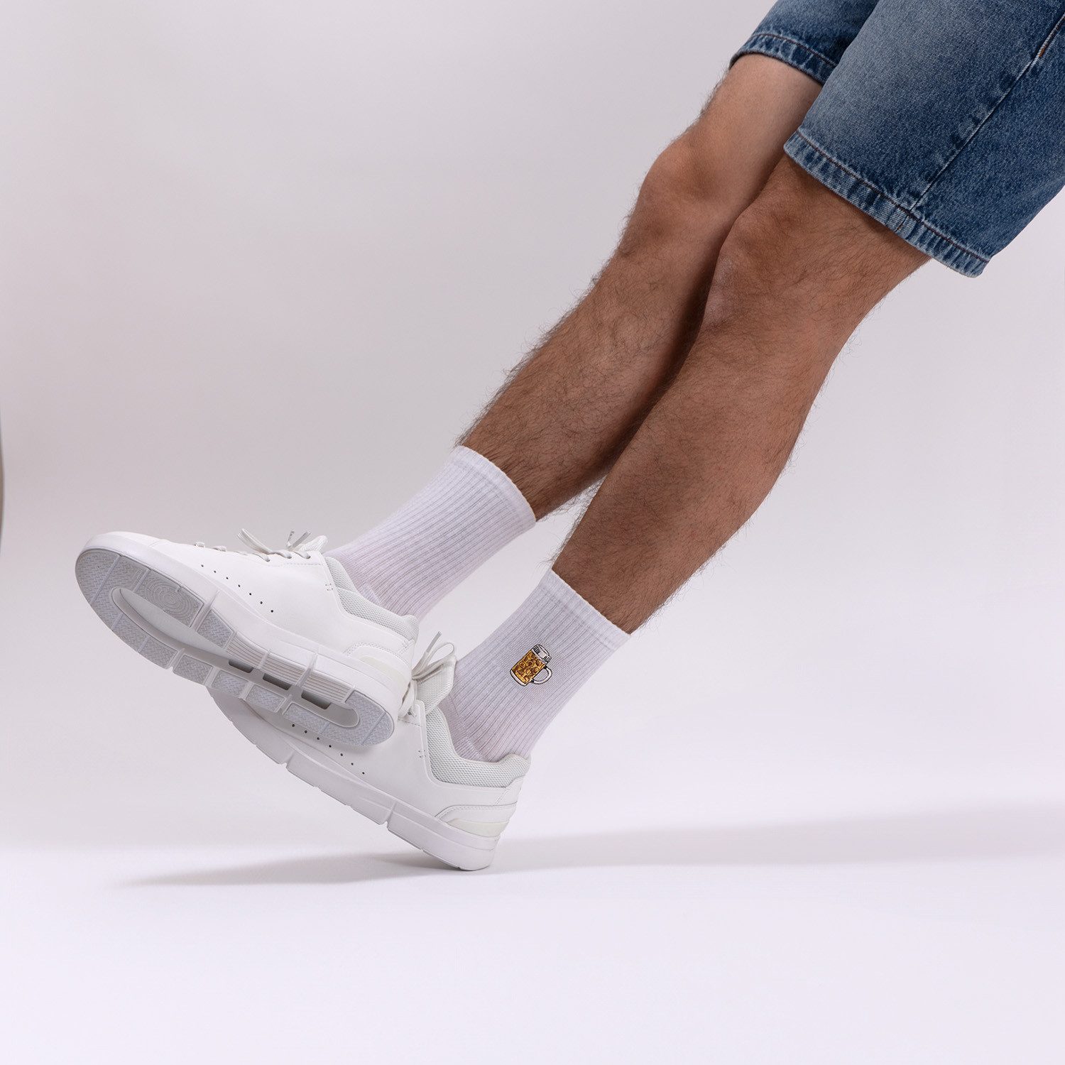 OCCULTO Basicsocken Damen & Herren Motiv Tennissocken 3er Pack (Modell: Robin) (3-Paar)