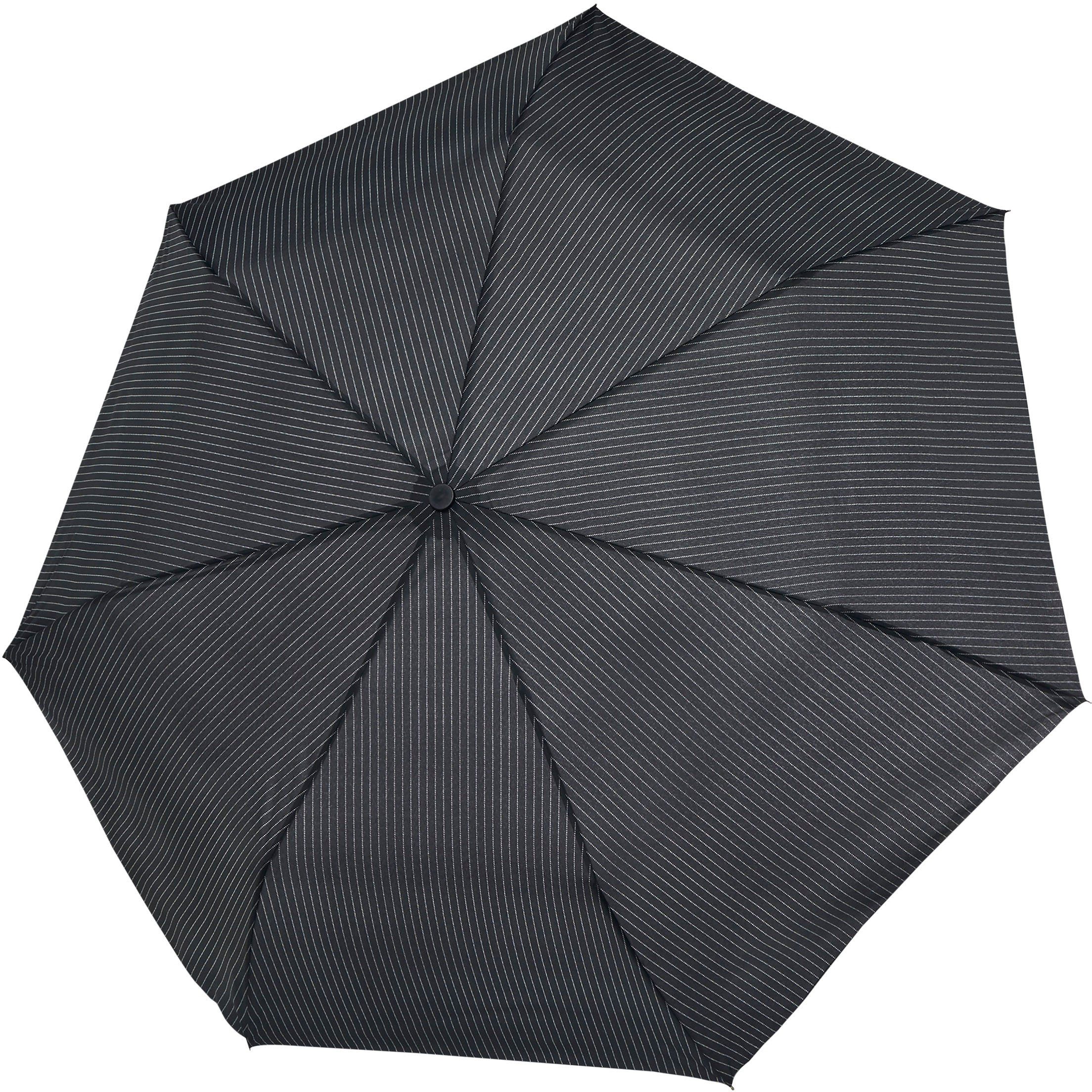 doppler® Taschenregenschirm für lines, Fiber gemustert, Herren Select Magic