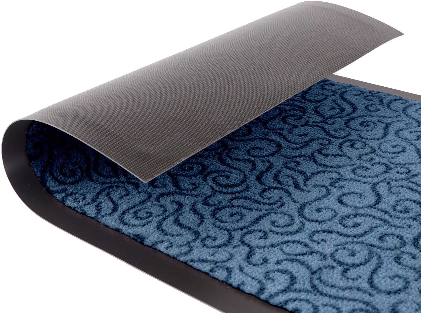 cm, Textil, blau rutschhemmend, Größe 90x150 Primaflor-Ideen Höhe: rechteckig, 6 waschbar, BRASIL, mm, in Küche Küchenläufer