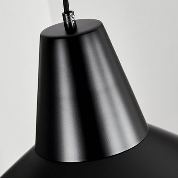 hofstein Hängeleuchte moderne Hängelampe aus Metall in Schwarz/Kupferfarben, ohne Leuchtmittel, im skandinavischen Design (35,5 cm), 1 x E27, ohne Leuchtmittel