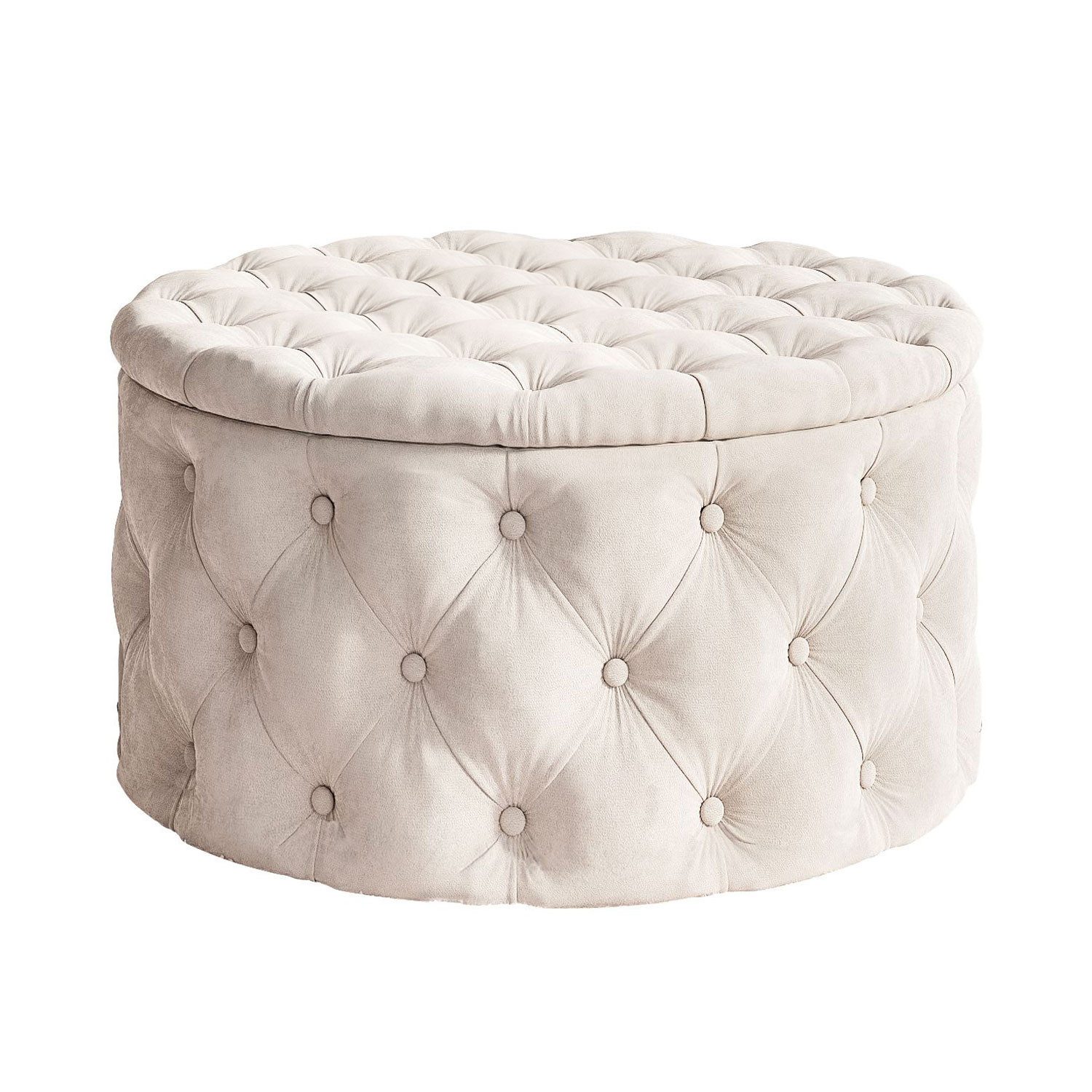 Lookway Hocker CHESTERFIELD runder gesteppter mit günstig online kaufen
