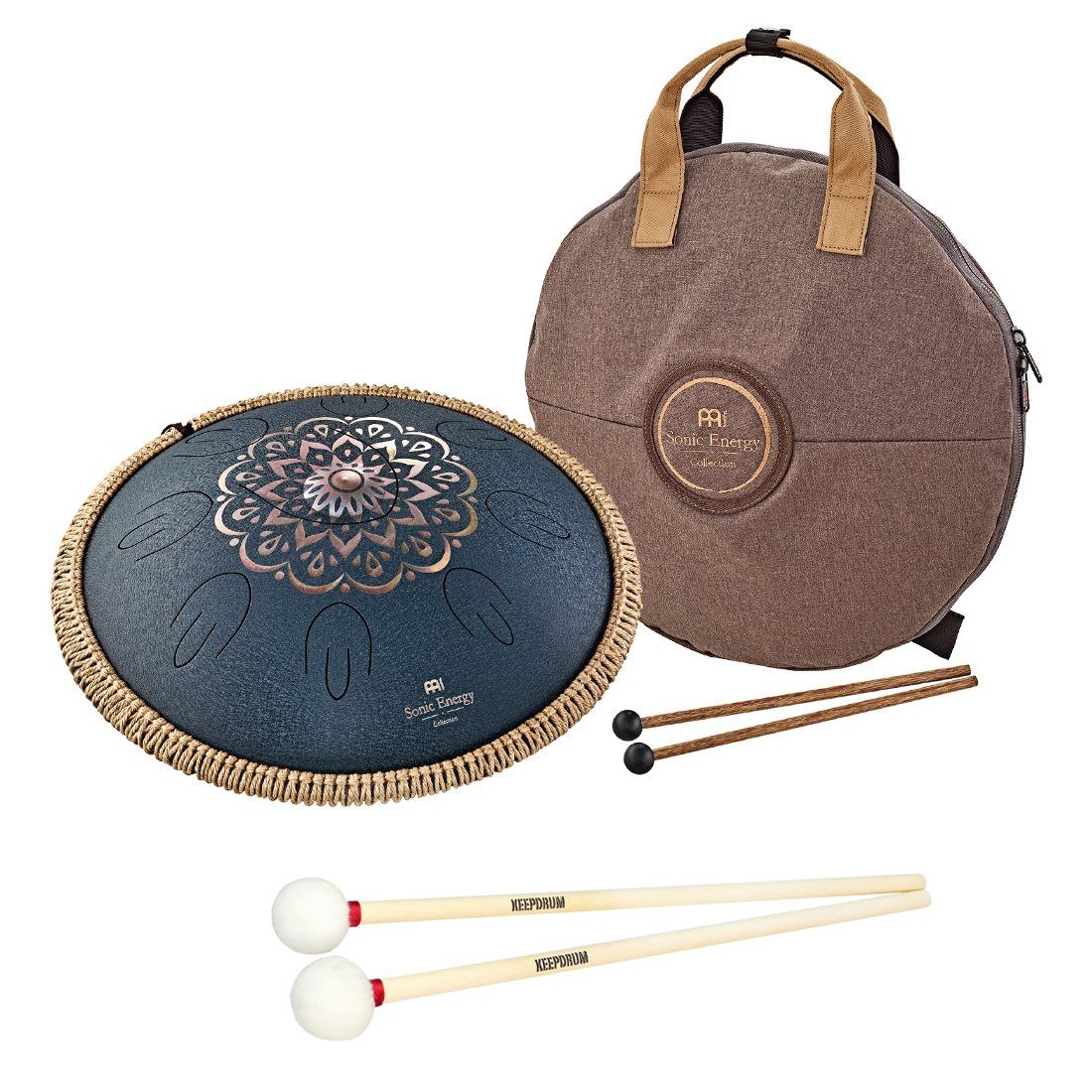 Steel Tongue Drum MEINL Sonic Energy OSTD2NBE Tongue Drum mit Schlägel