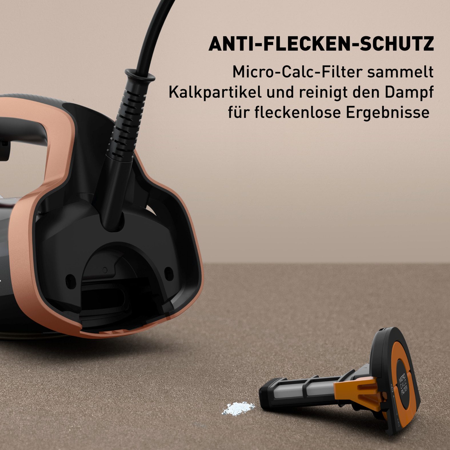 Tefal Dampfbügeleisen FV9E50 Ultimate Power Pro, 3200 W, 85 g/Min. kontin. Dampfabgabe, 300 g/Min. Dampfstoß, selbstreinigend – Bild 4 von 5