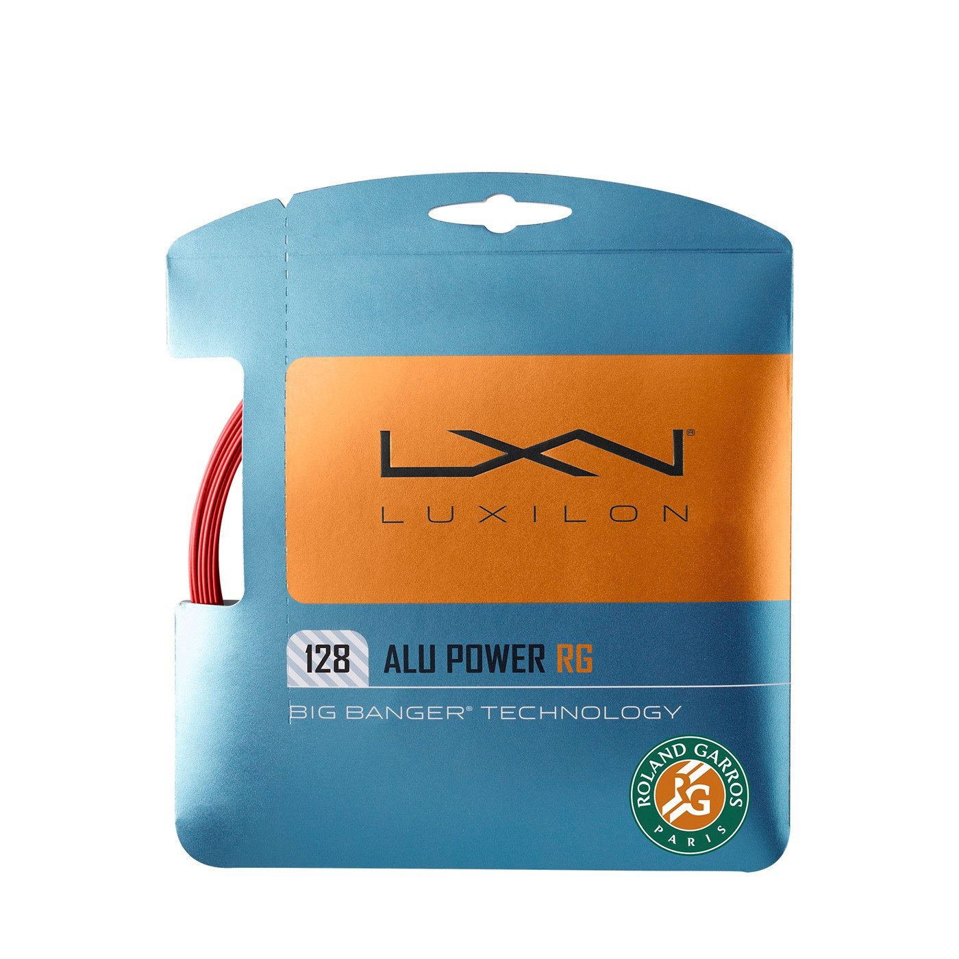 Luxilon Tennissaite Alu Power Roland Garros 1.28 (Haltbarkeit+Power) bronzebraun 12m Set, Saitendicke: 1.28