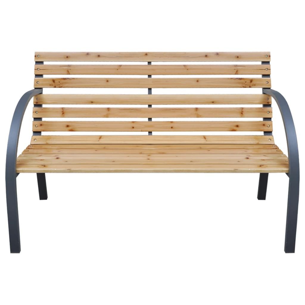 vidaXL Gartenbank Gartenbank 112 cm Massivholz Tanne (1-St)