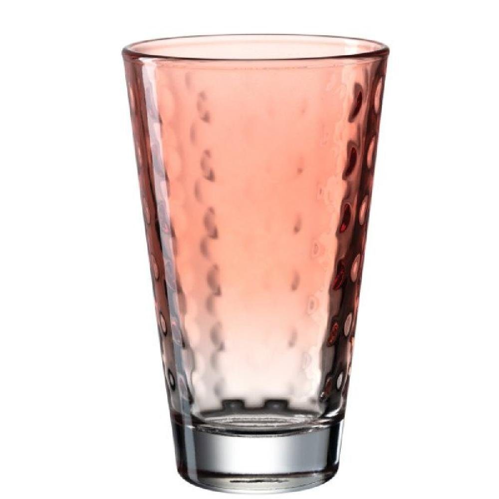 LEONARDO Cocktailglas Leonardo Trinkglas Optic Pastell Koralle (Groß)