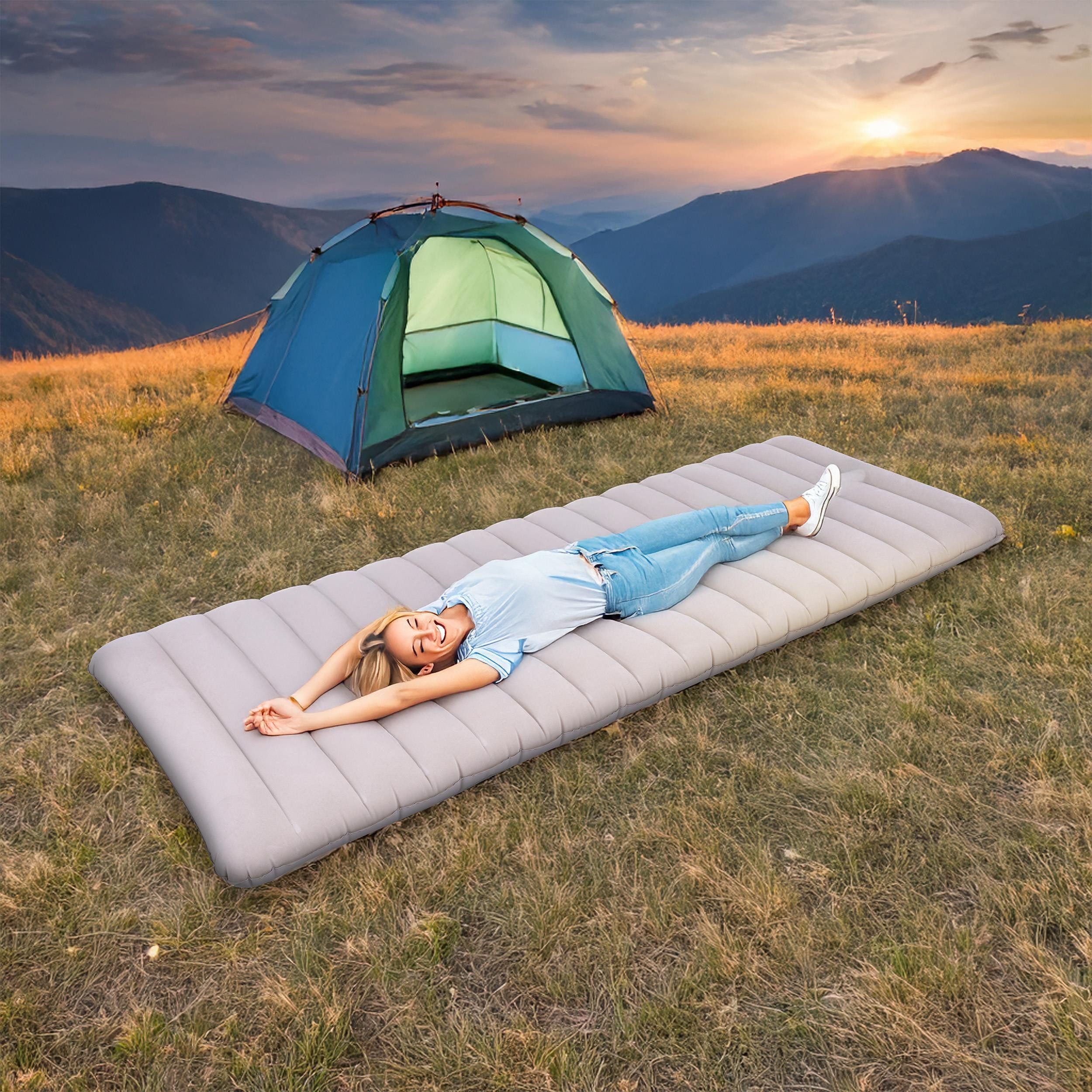 Avenli Luftbett Luftmatratze aufblasbar 183x71x12 cm günstig online kaufen