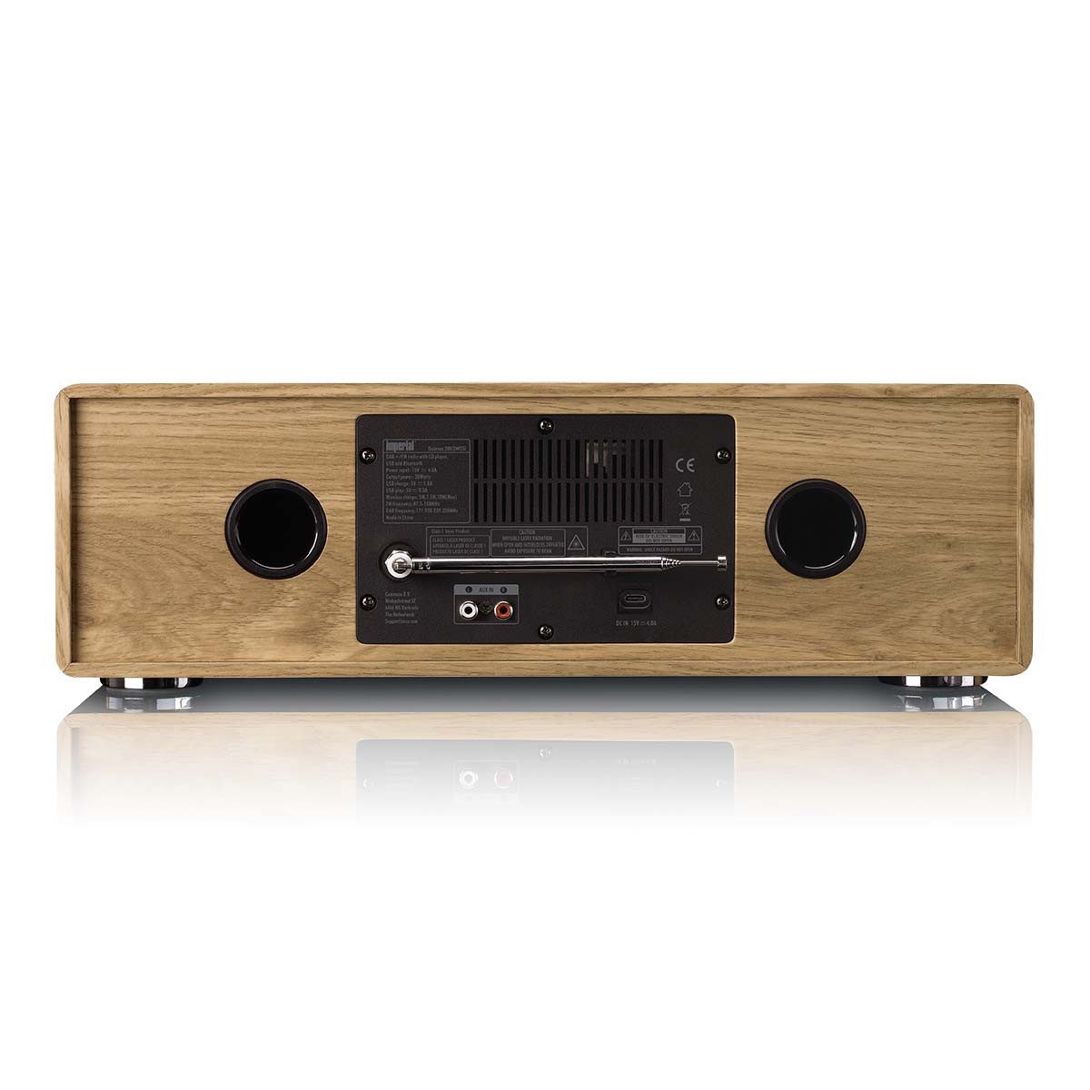IMPERIAL Dabman 280CDWDSI Radio (Tabelle Radio,DAB+ Radio, 30 W, Bluetooth 5.0, DAB+/CD/MP3-Player & USB, Stereo 2.0, Holzoptik)