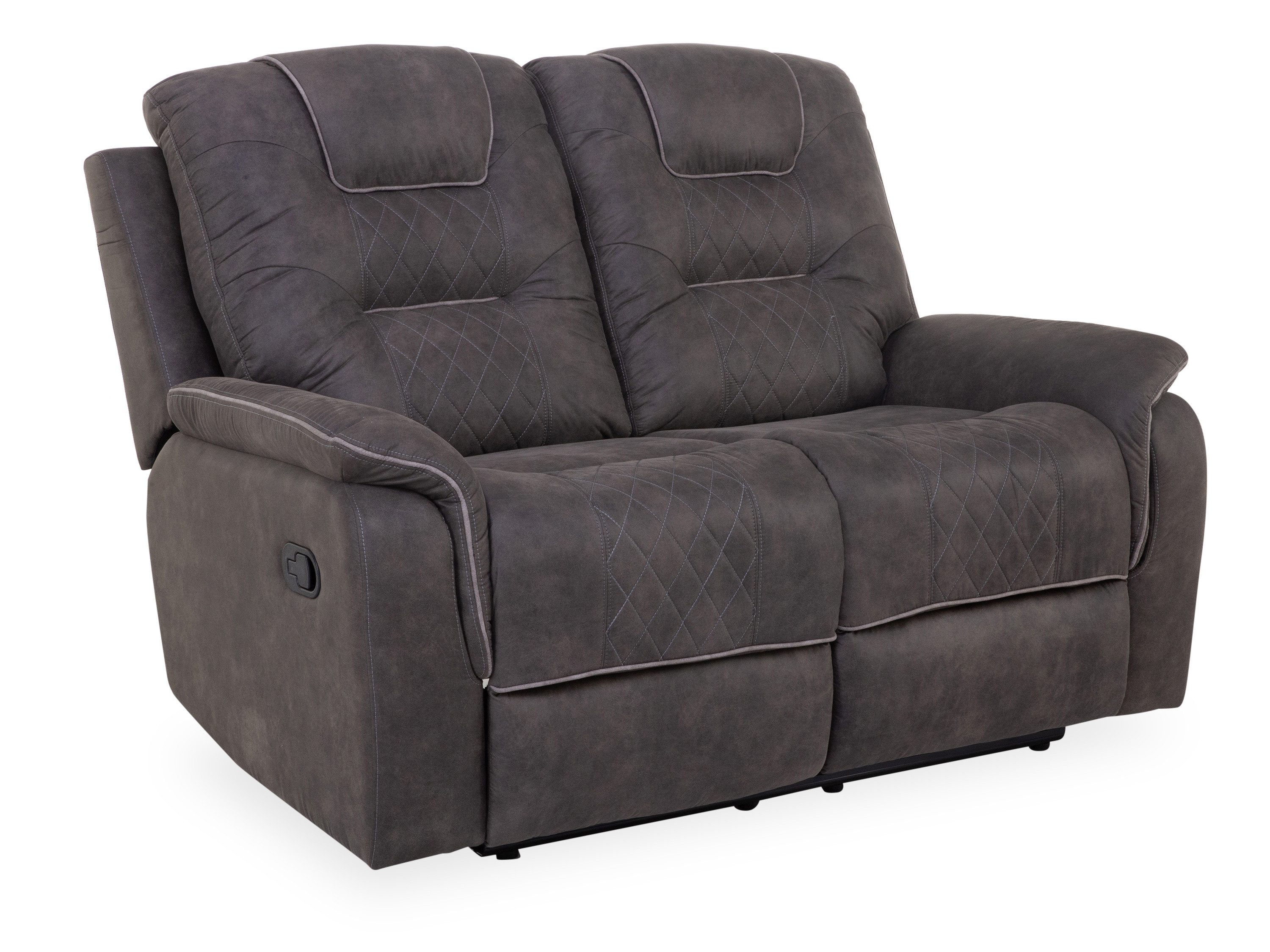 HARPER Sofa Sofa 2 Sitzer HARPER HONGKONG BHT 147x103x96 cm grau Couch Einzelsofa