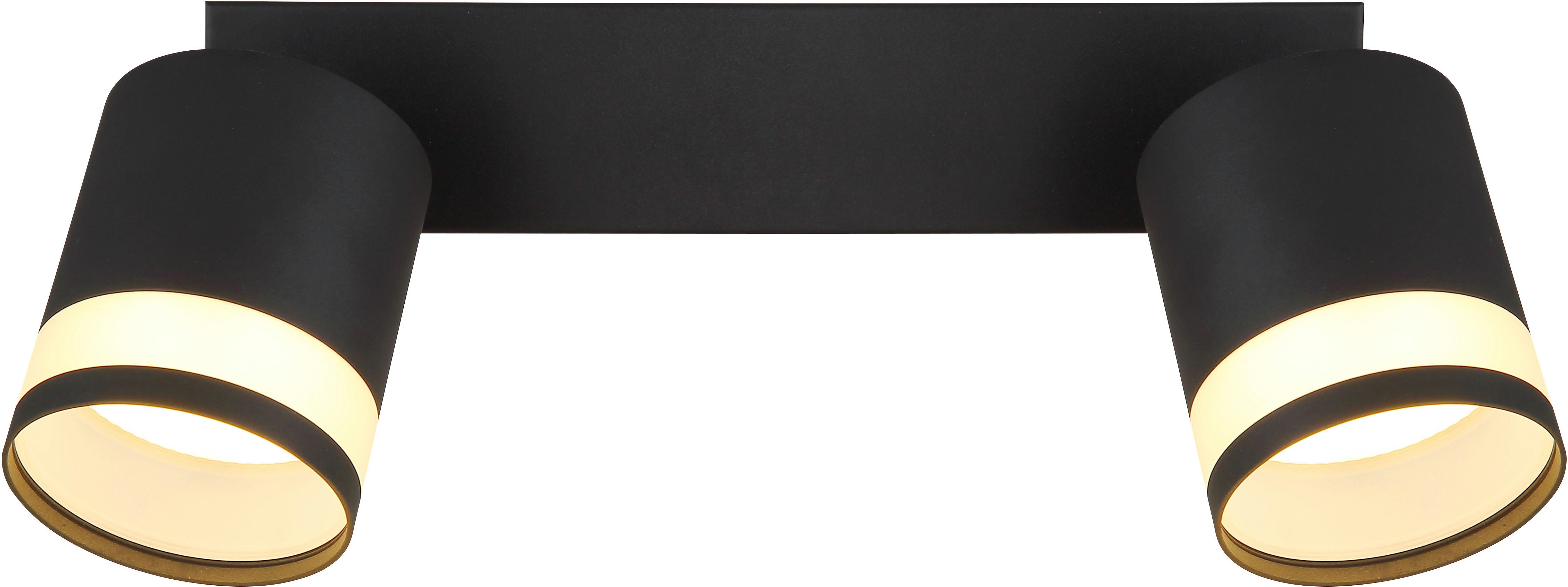 GLOBO LIGHTING Deckenstrahler LUCERO, Leuchtmittel wechselbar, Warmweiß, Deckenspot/schwarz/3000K/Wohnzimmer/Flur