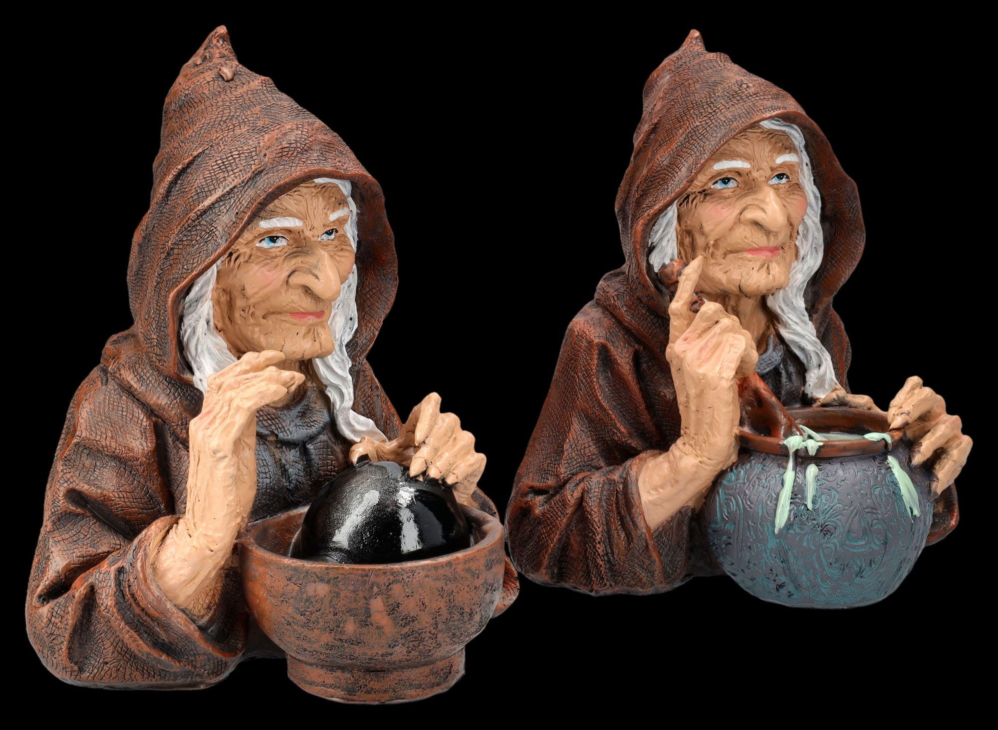 Figuren Shop GmbH Dekofigur Hexenfiguren Set - Hexenküche - Hexe Dekoration günstig online kaufen