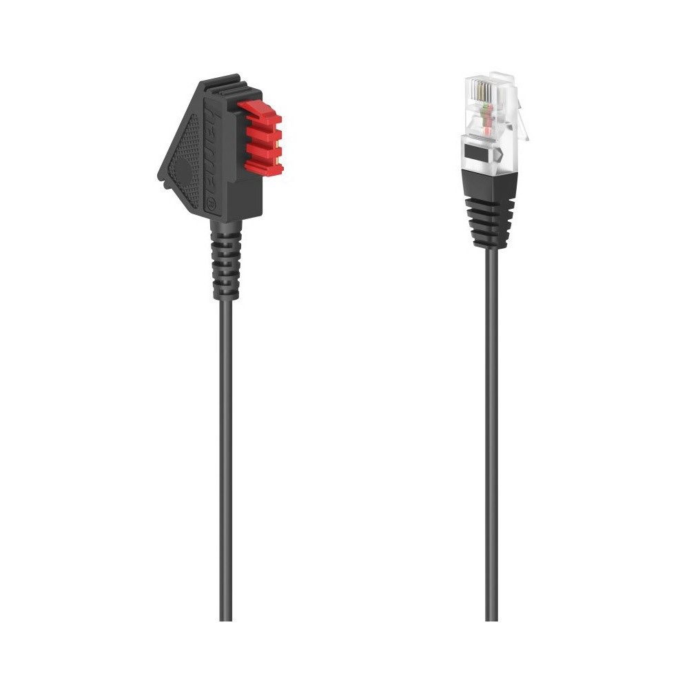 Hama DSL-Box-Kabel 10m TAE-F-Stecker schwarz Adapter