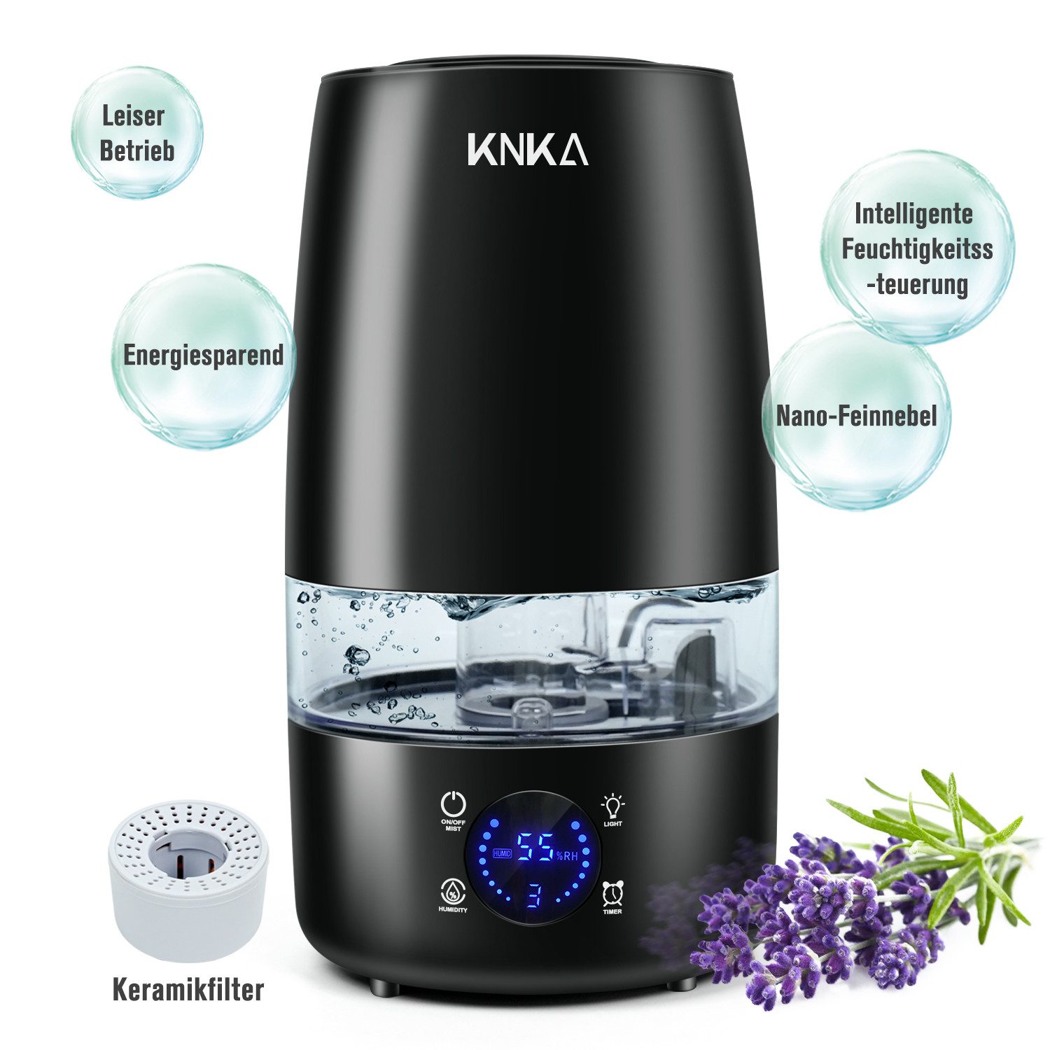 KNKA PRO Luftbefeuchter Top Fill Luftbefeuchter, Aroma Diffuser Raumbefeuch günstig online kaufen