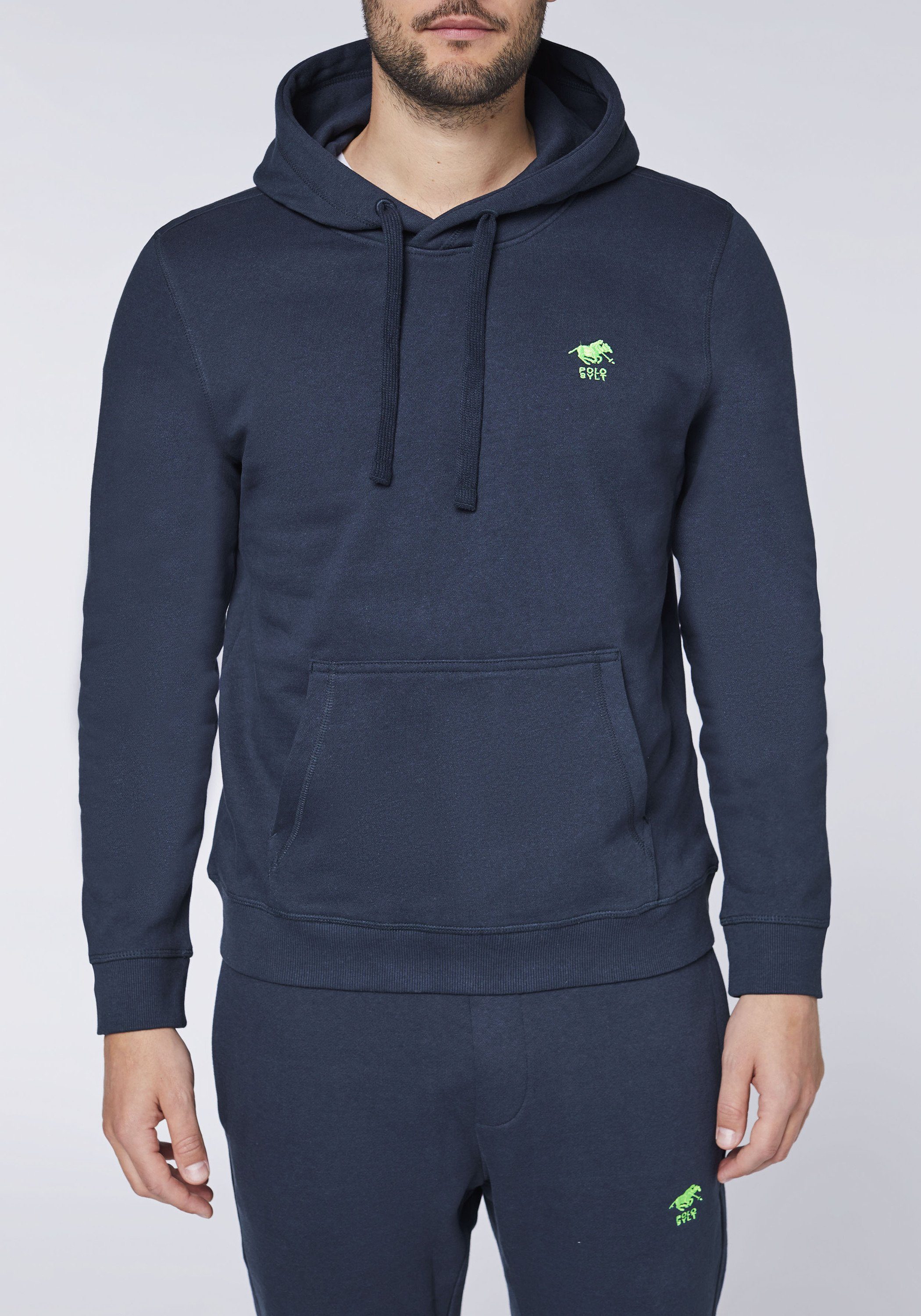 Polo Sylt Kapuzensweatshirt mit gesticktem Label-Symbol