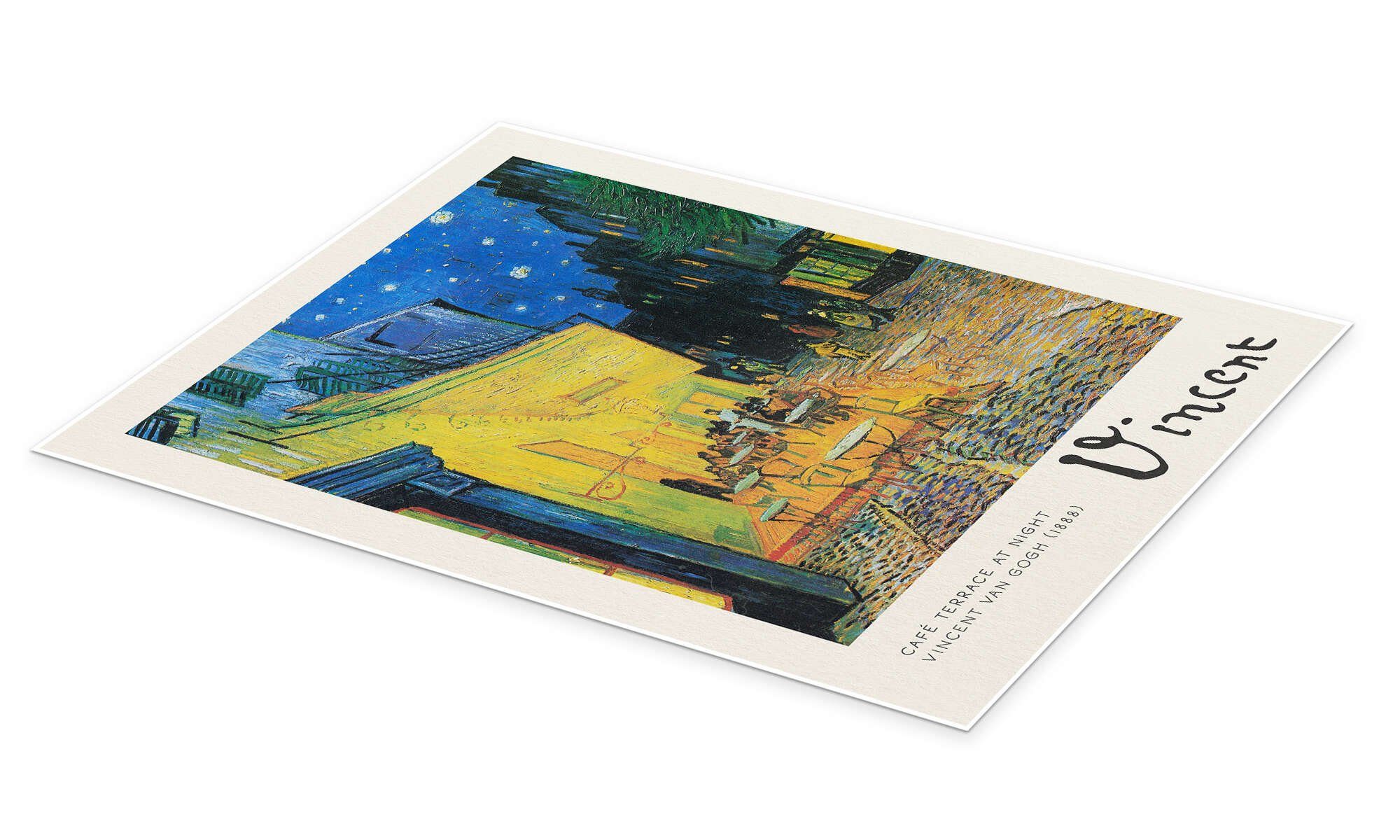 Posterlounge Wandbild Caféterrasse am Abend, 1888, Vincent van Gogh, erhält günstig online kaufen