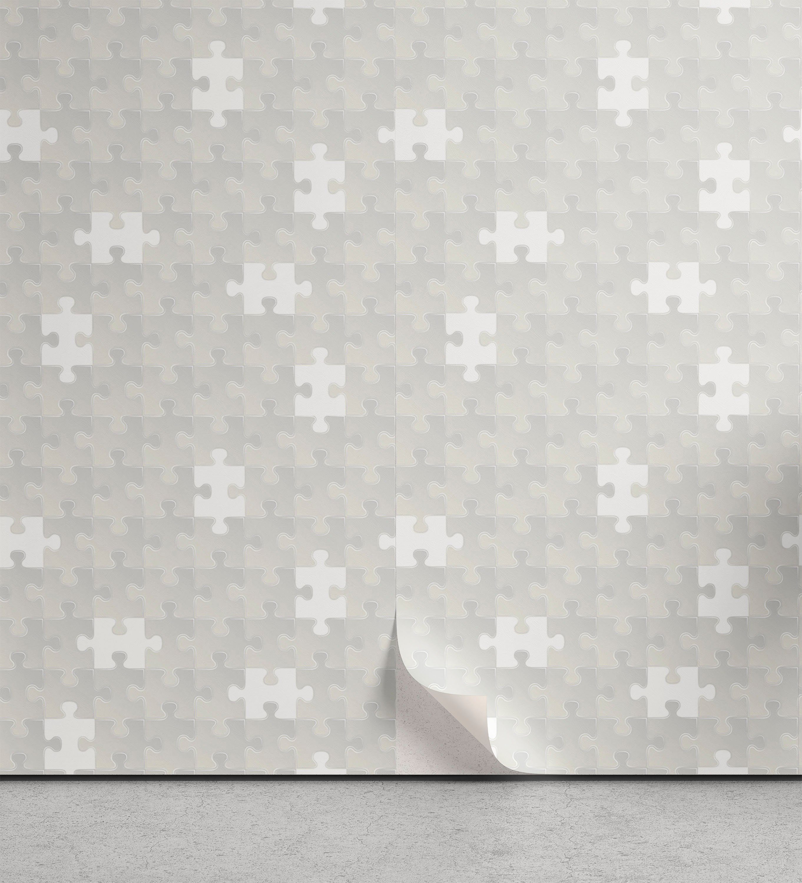 Abakuhaus Wohnzimmer Theme Hobby Vinyltapete Grau selbstklebendes Küchenakzent, Puzzle-Spiel