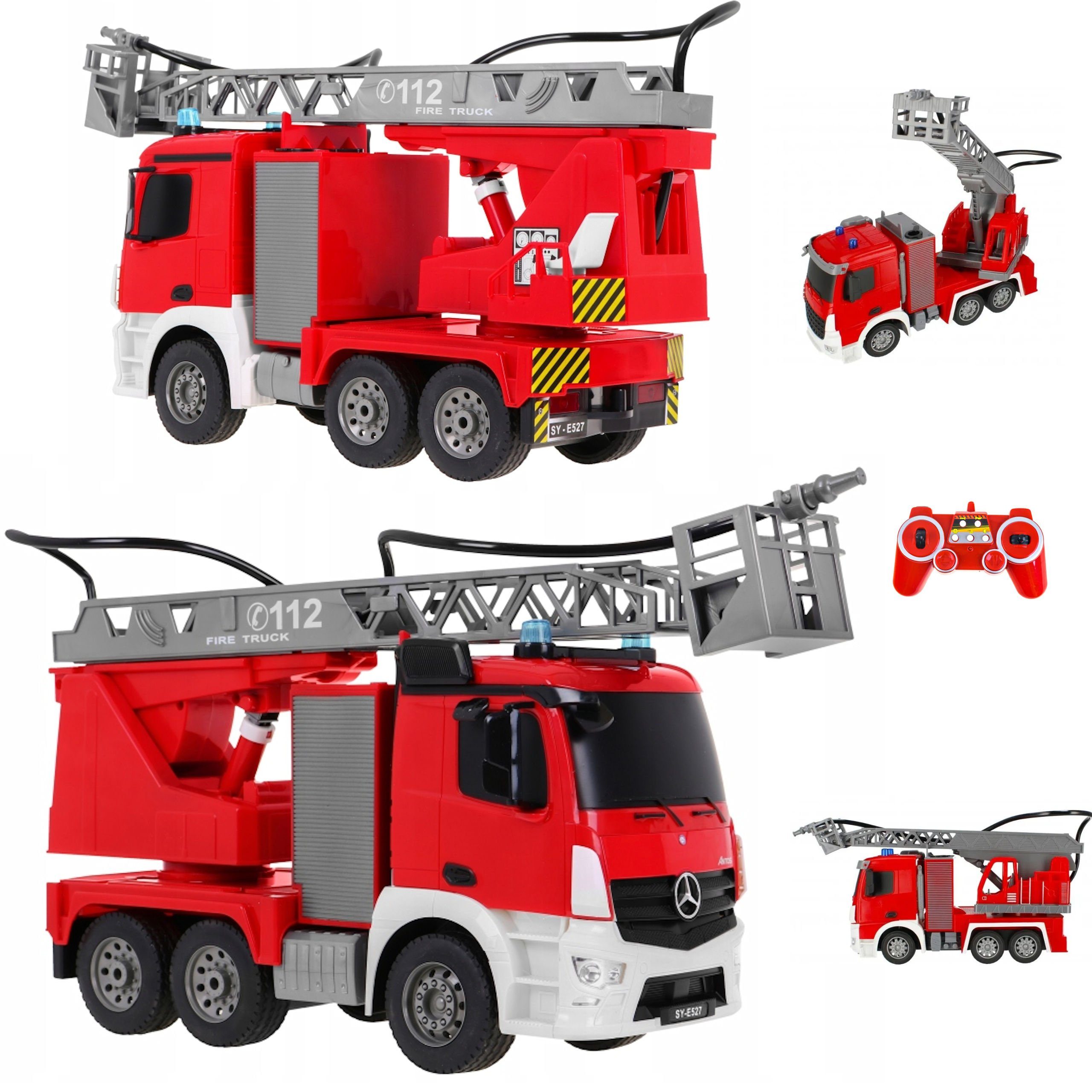 COIL RC-Auto RC-Feuerwehr, RC Ferngesteuertes Mercedes Antos, 1:20, 2,4 GHz, Ferngesteuert, LED, Maße: 46,6 x 16 x 23,7 cm